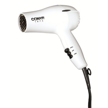 Conair 1875 Watt Hair Dryer; White