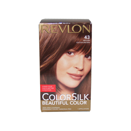 ColorSilk Beautiful Color #43 Medium Golden Brown ColorSilk Beautiful Color #43 Medium Golden Brown
