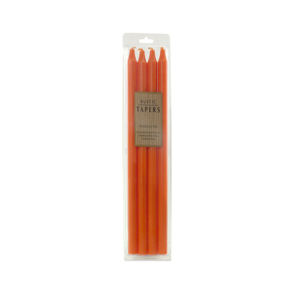 Rustic Tapers - Pumpkin 