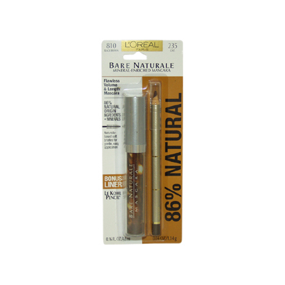 Bare Naturale Mineral-Enriched Mascara with 235 Cafe Pencil # 810 Black Brown Bare Naturale Mineral-Enriched Mascara with 235 Cafe Pencil # 810 Black Brown
