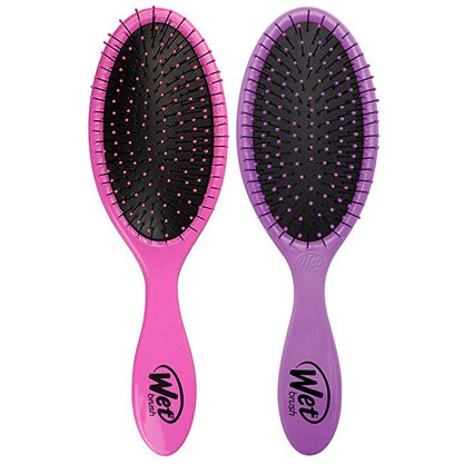 Wet Brush 2 Piece Original Detangler Hair Brush, Pink and Purple Wet Brush 2 Piece Original Detangler Hair Brush, Pink and Purple